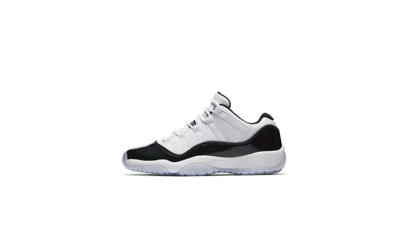 Jordan 11 Retro Low Iridescent (GS) White/Black-Emerald Rise (528896-145)
