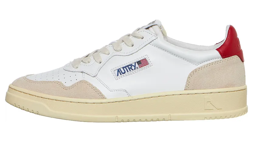 Autry Medalist Low White / Red (AULMLS43)