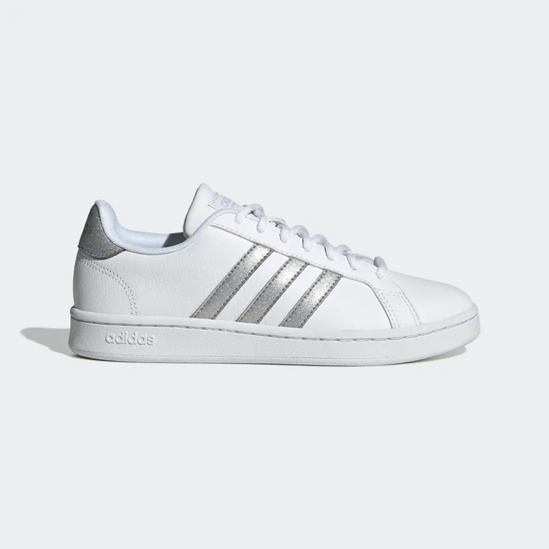 Adidas Grand Court Cloudfoam Lifestyle Court Comfort Cloud White / Cloud White / Silver Metallic (GZ1837)
