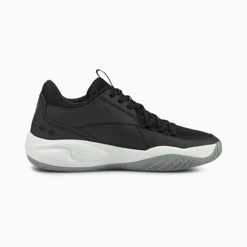 Puma Court Rider Team Basketball Shoes White/Black (195660-06)