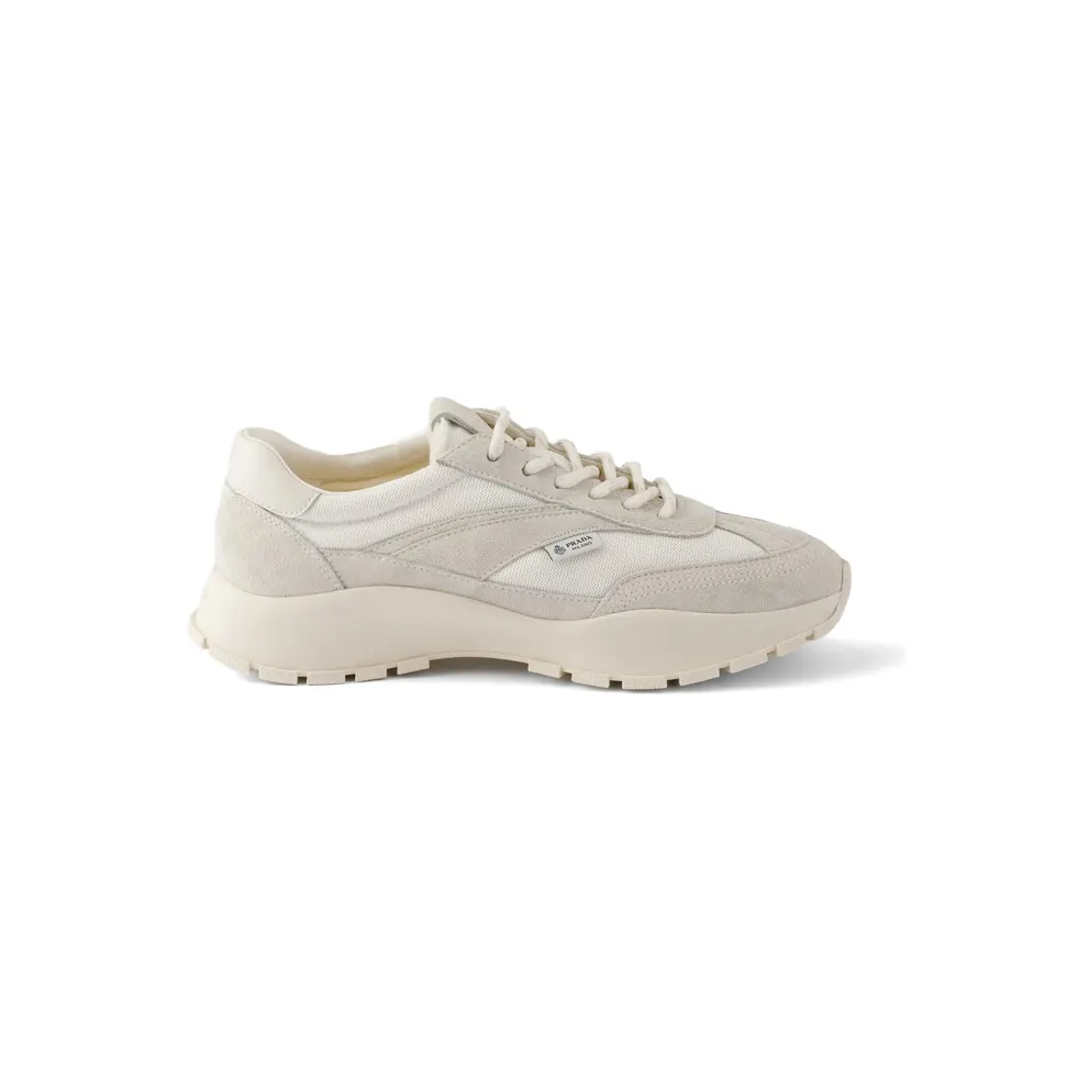 Prada Mesh Fabric and Suede “Neutrals” (1E503O F 045 3ZO7 F0009)
