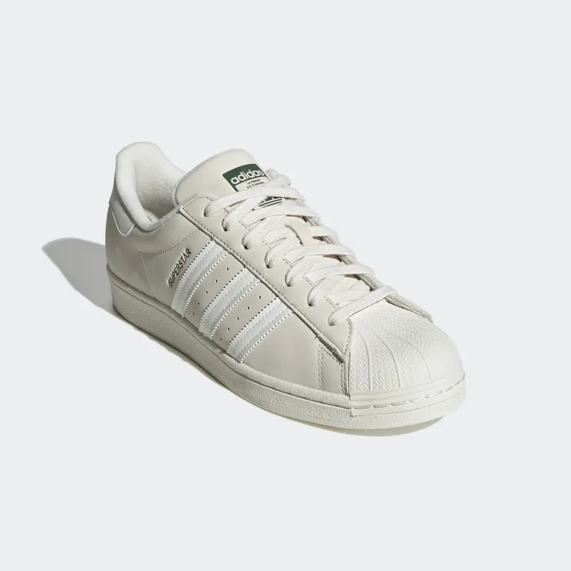 Adidas Superstar Off White / Off White / Dark Green (HQ8926)