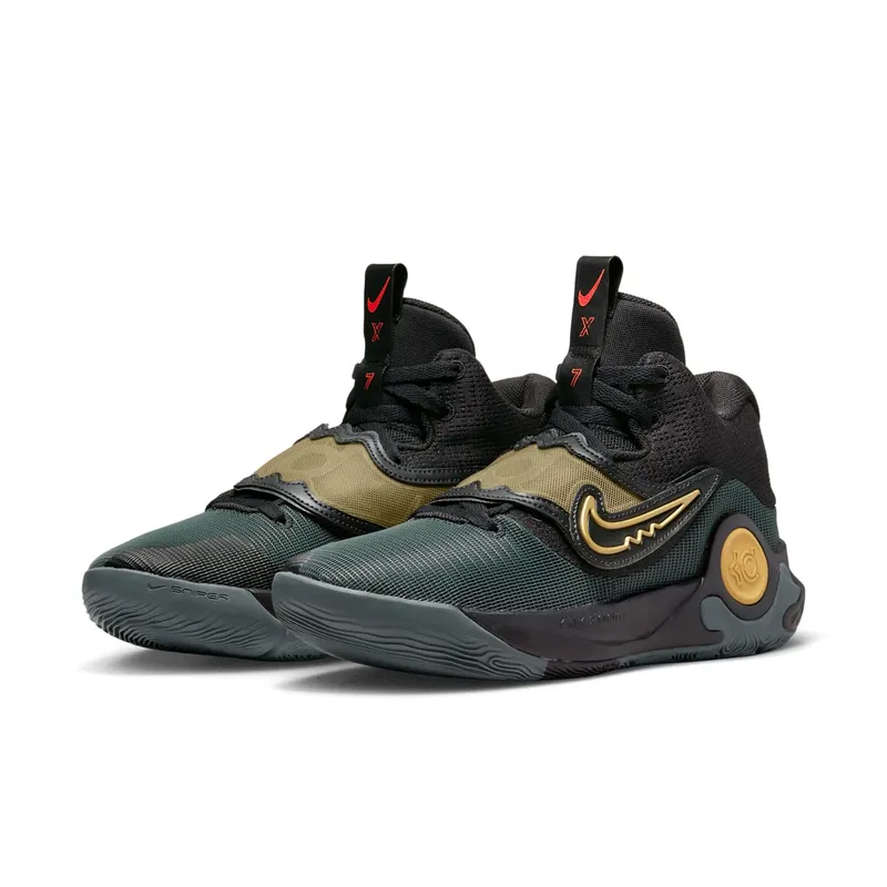 Nike KD Trey 5 X Black Metallic Gold Green (DD9538-010)