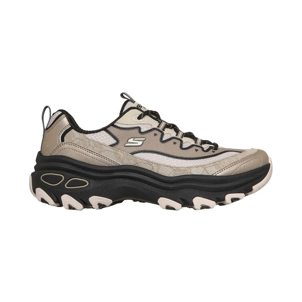 Skechers D’Lite Max Sneaker Taupe/Black