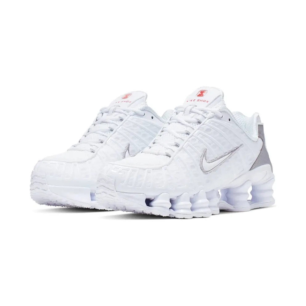 Nike Shox TL White Metallic Silver (W) White/Metallic Silver-Max Orange-White (AR3566-100)