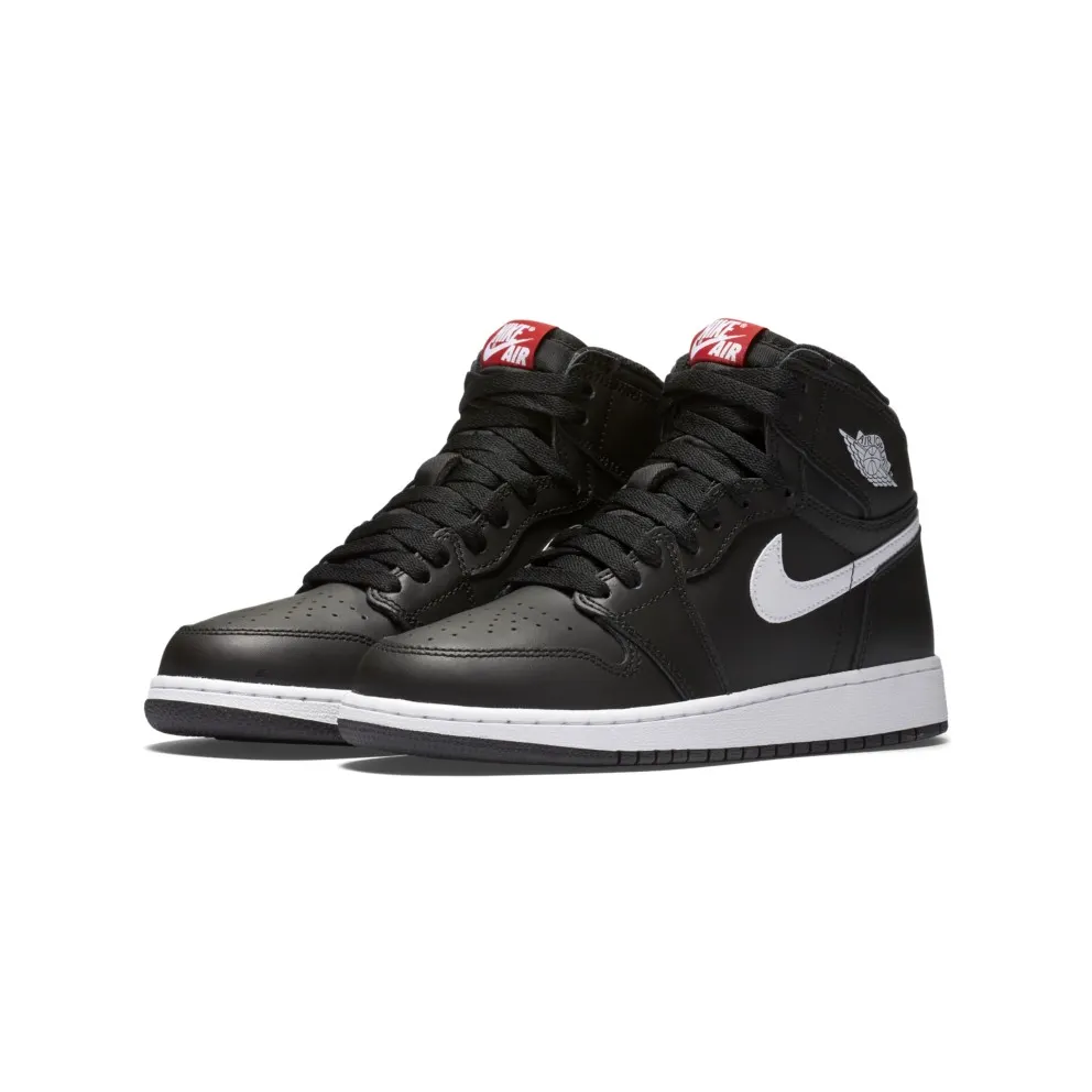 Jordan 1 Retro Yin Yang Black (GS) Black/Black-University Red-White (575441-011)