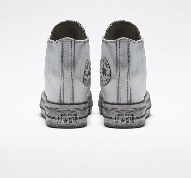 Converse Chuck Taylor All Star Leather Smoke Platform High Top (562909C)