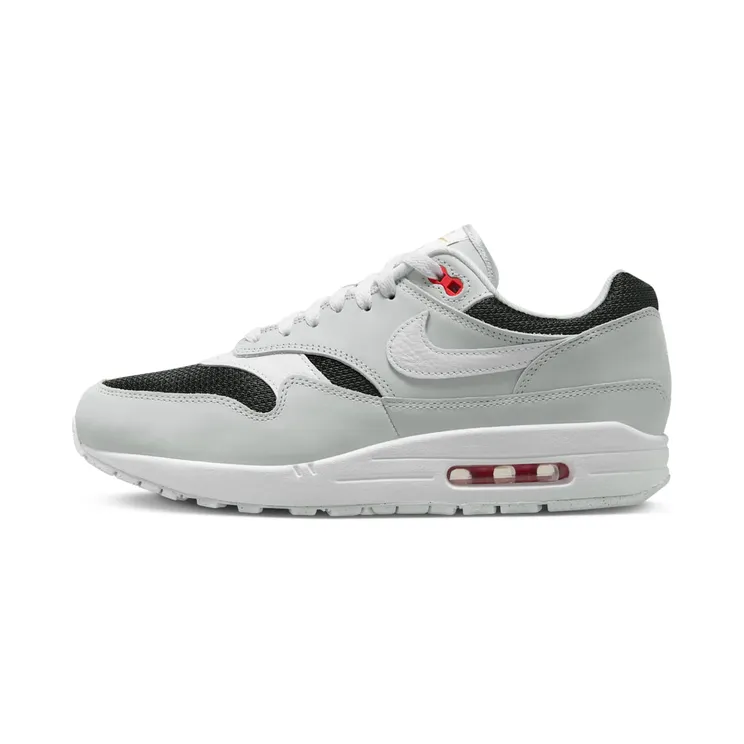 Nike Air Max 1 Premium “Pure Platinum / Black / Sport Red / White” (FD9081-001)