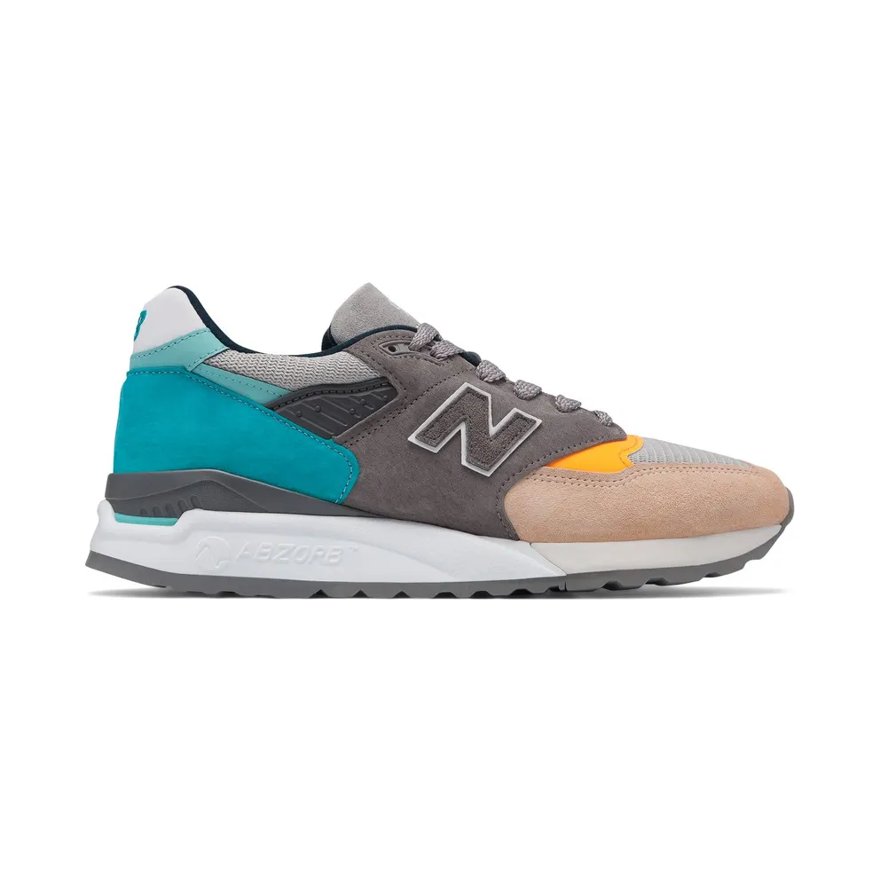 New Balance 998 Grey Blue Yellow (M998AWB)