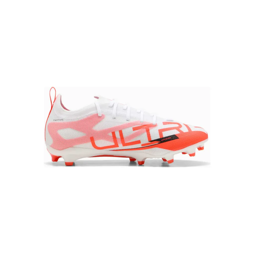 Puma Ultra 5 Pro FG/AG Jr White Black Glowing Red (108165-01)