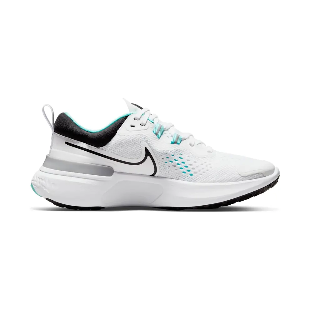 Nike React Miler 2 “White / Dynamic Turquoise / Black” (CW7136-100)