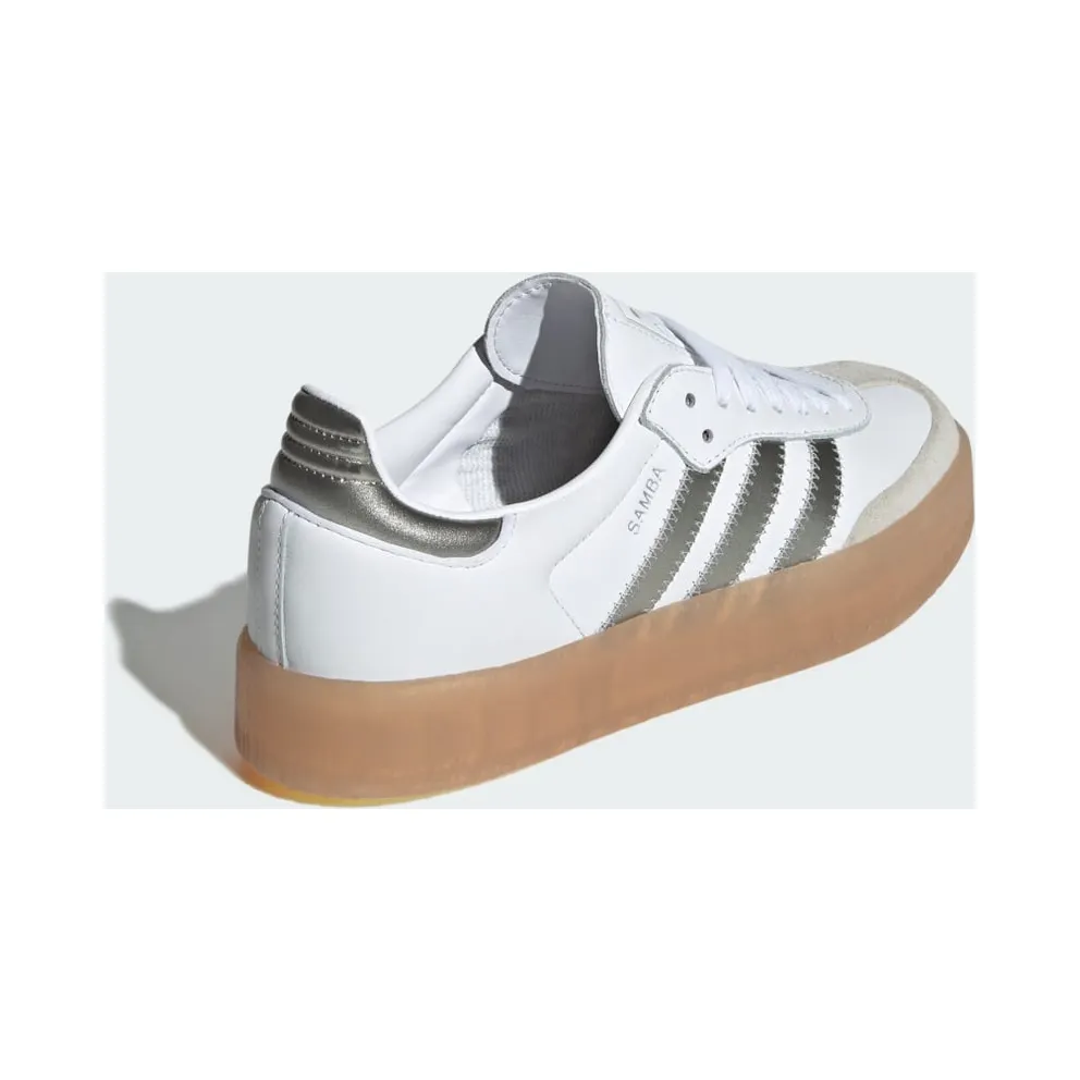Adidas Sambae Cloud White / Silver Metallic / Gum (JS3943)