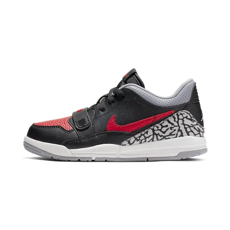Jordan Legacy 312 Low Bred Cement (PS) “Black / Cement Grey / Varsity Red” (CD9055-006)