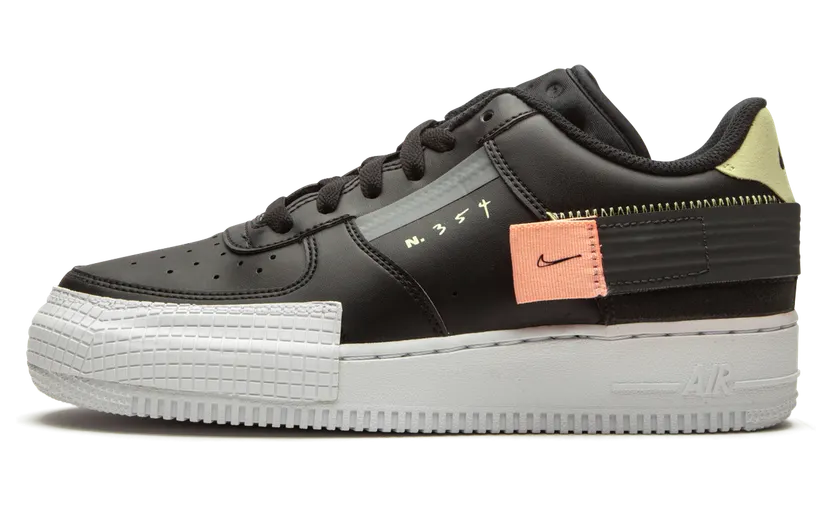 Nike Air Force 1 Low Type Black (GS) (BQ4793-001)