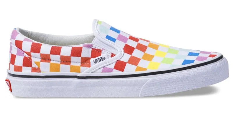 Vans Classic Slip-On Rainbow Checkerboard (VN0A3UT7U09)