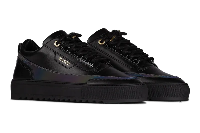 Mason Garments Firenze Leather/Reflective Black/Rainbow (FW20-8D)