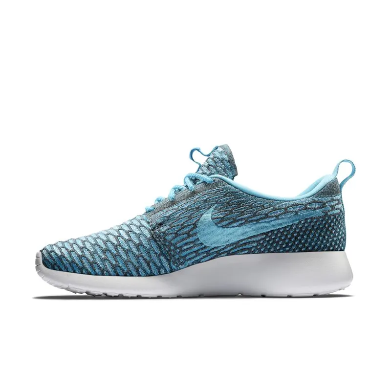 Nike Roshe Run Flyknit Clearwater (W) Dark Grey/Clearwater-Blue Lagoon-White (704927-003)