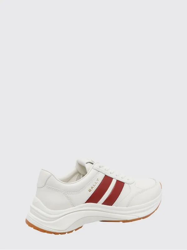 Bally Low-Top Calf Leather Sneakers with Striped Detail and Chunky Sole White (MSK0GYVT005I1X5) (2)