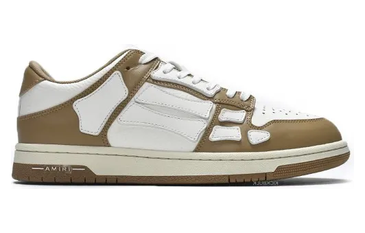 AMIRI Skel Top Low White Brown (MFS003-281)