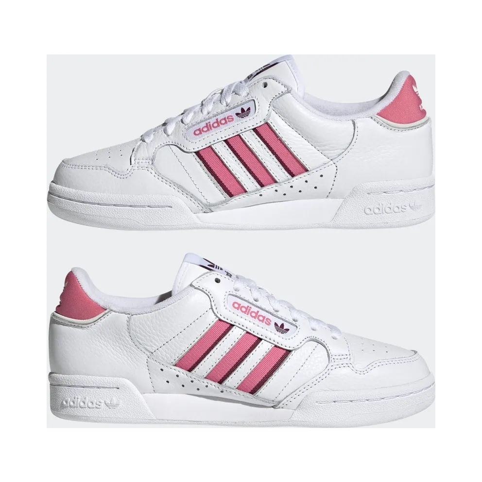 adidas Continental 80 Stripes Cloud White / Rose Tone / Victory Crimson (H04021)