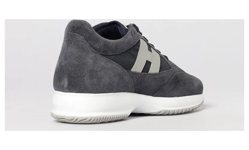 Hogan Interactive Sneakers in Suede and Nylon Blue (HXM7130GC80V4R785V) (2)