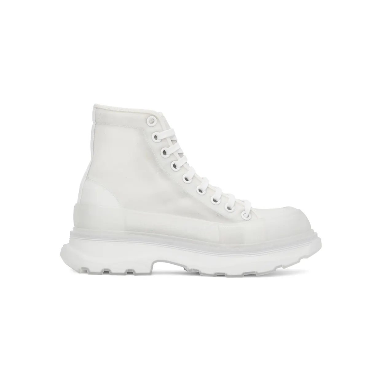 Alexander McQueen Off-White Mesh Tread Slick High Sneakers (662671W4Q31)