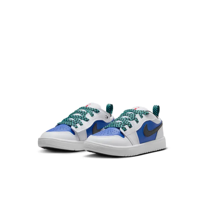 Jordan 1 Low ALT SE PS “White Hyper Royal Hyper Jade Black” (FQ8708-100)