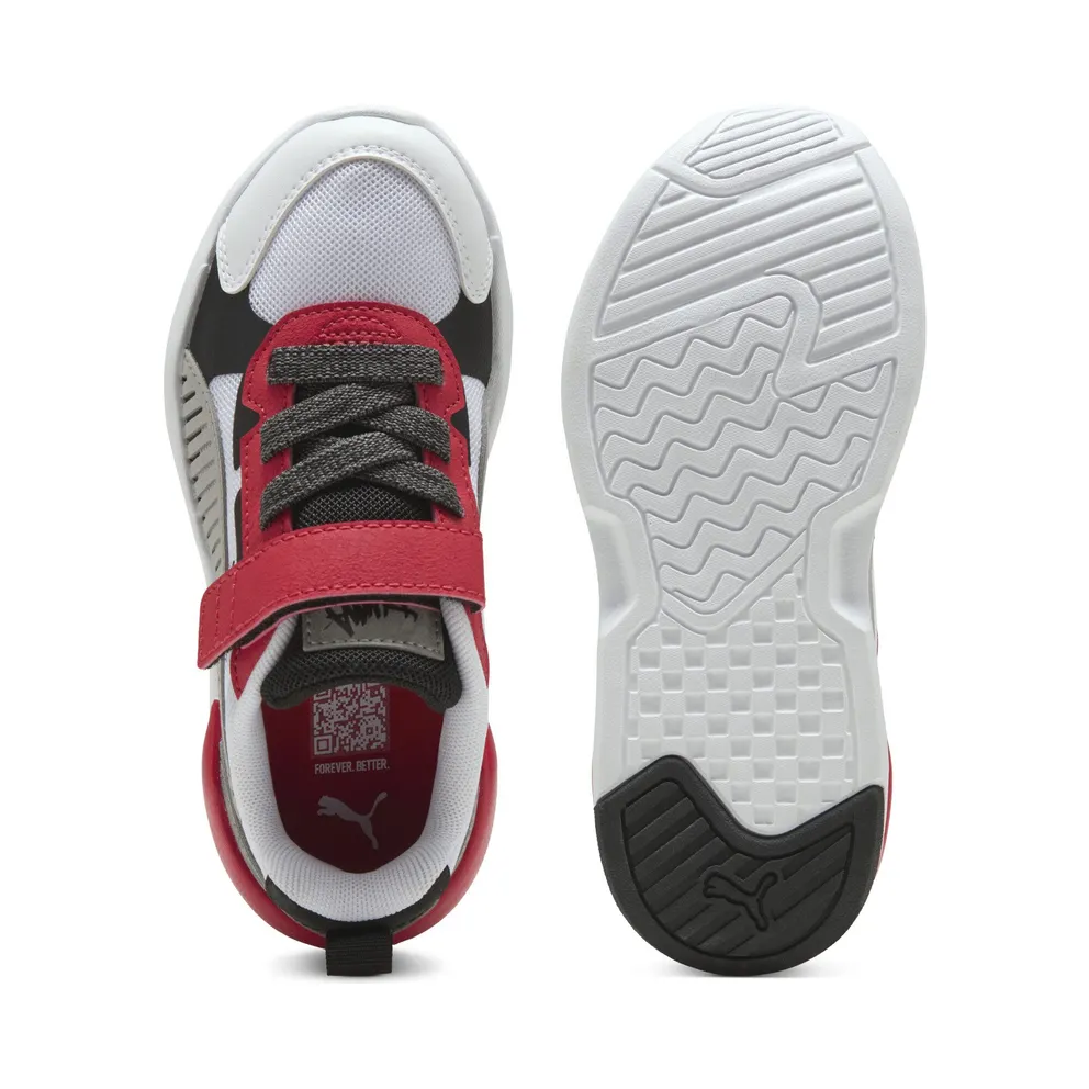 Puma X-Ray 3 MID 90s “Puma White / Gray Echo / For All Time Red” (405024_01)