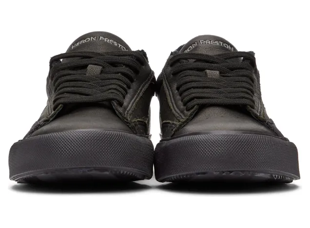 Heron Preston Black Vulcanized Low Sneakers (HMIA017R21LEA0011001) (2)