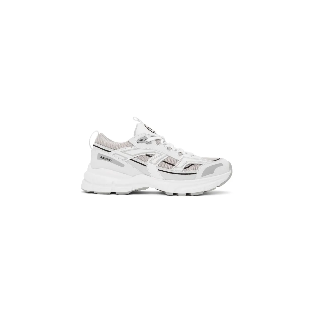 Axel Arigato White and Grey Marathon R-Trail Sneakers (33053)