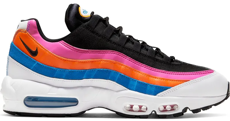 Nike Air Max 95 Essential Multi White/Black-Magma Orange-Active Fuchsia (CW6990-100)