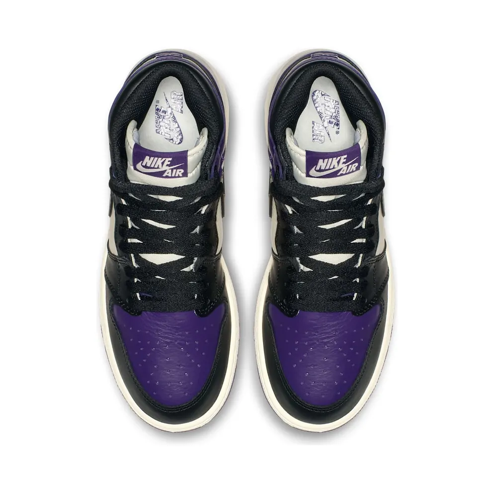 Jordan 1 Retro High Court Purple (GS) Court Purple/Black-Sail (575441-501)