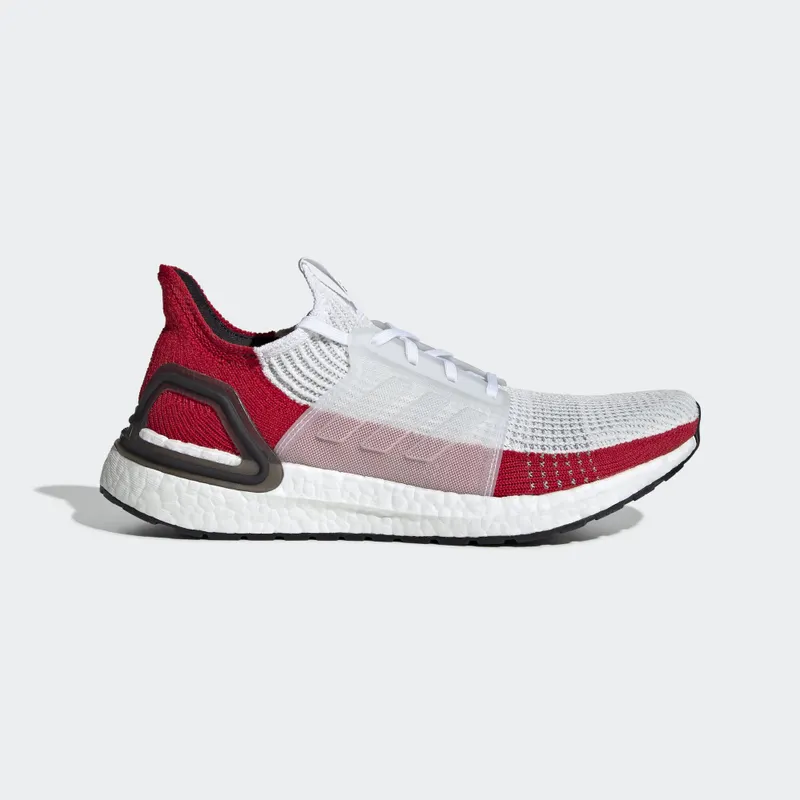 adidas Ultra Boost 19 White Scarlet Cloud White/Scarlet Red (EF1341)