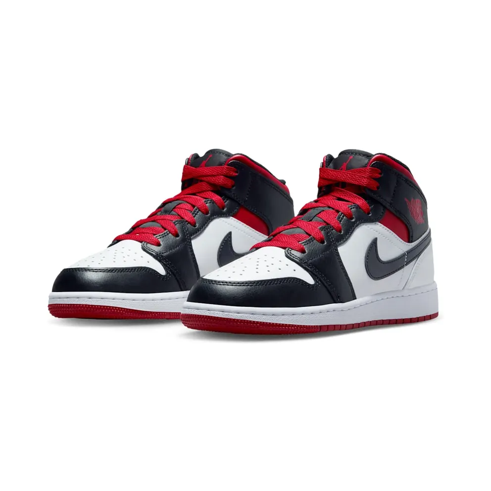 Air Jordan 1 Mid GS “Gym Red Black Toe” (DQ8423-106)