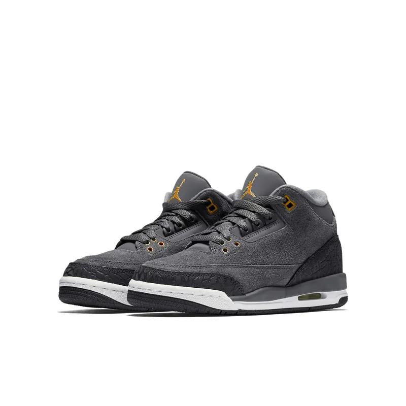 Jordan 3 Retro Anthracite (GS) Anthracite/Metallic Red Bronze-White-Dark Grey (441140-035)
