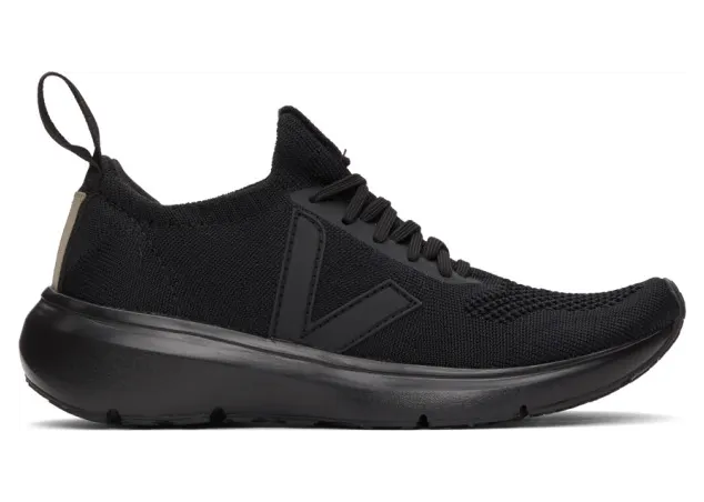 Rick Owens Black Veja Edition Sock Runner Sneakers (VW20F3800 KVE)