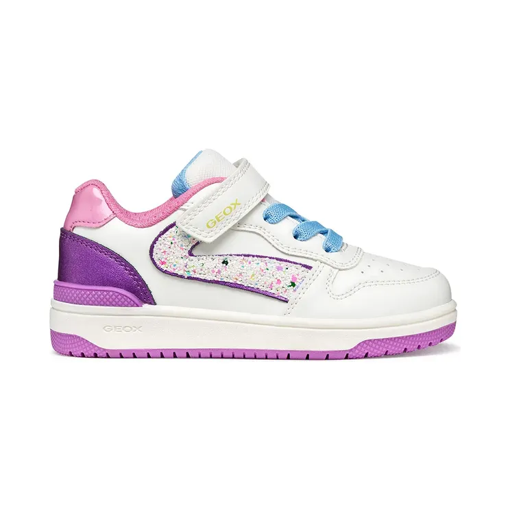Geox Washiba “White / Donkerpaars” (J55HXA054AJC1Z8H)