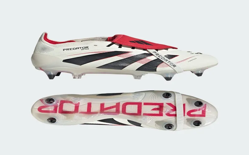 adidas Predator Elite Fold-Over Tongue SG Off White Core Black Pure Ruby (JQ7821)