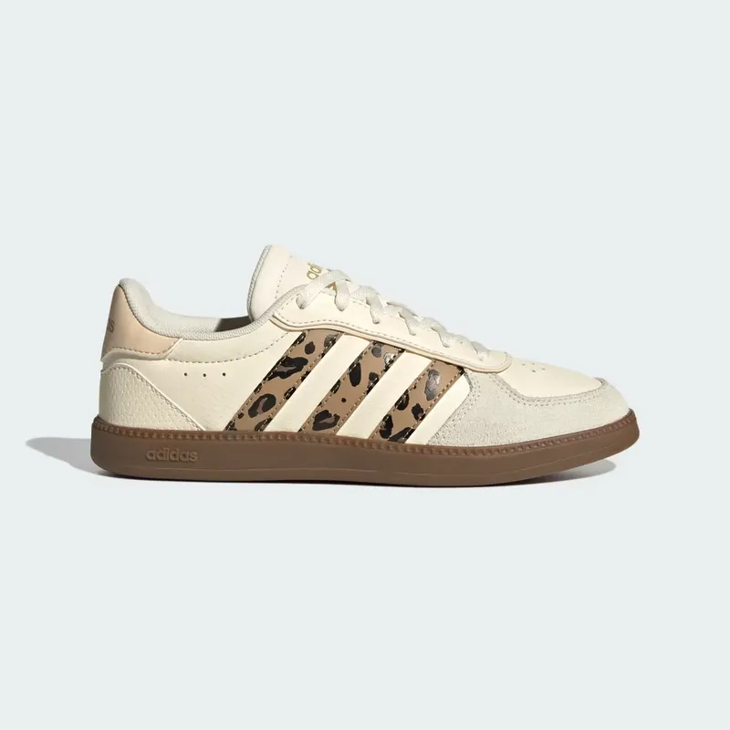 Adidas BREAKNET SLEEK Shoes Cream White / Cardboard / Sand Strata (LA7816)