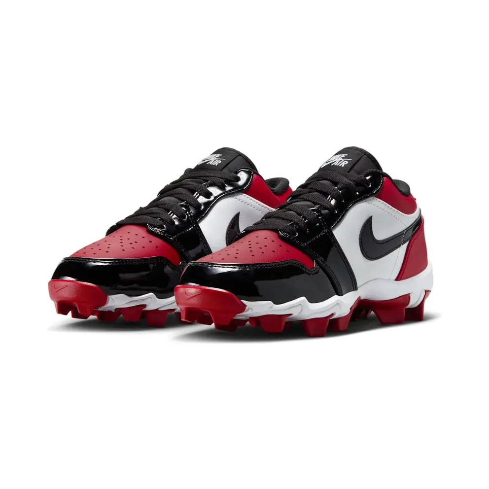 Jordan 1 Low Cleat Patent Bred Toe (HF6885-601)