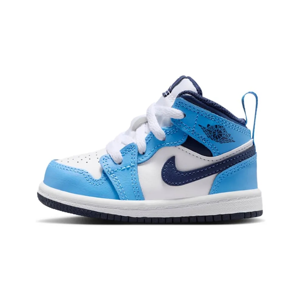 Jordan 1 Mid “University Blue / White / Sail / Midnight Navy” (DQ8425-405)