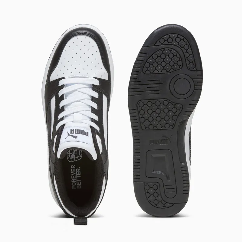 Puma Rebound V6 Lo White/Black (393833-01)