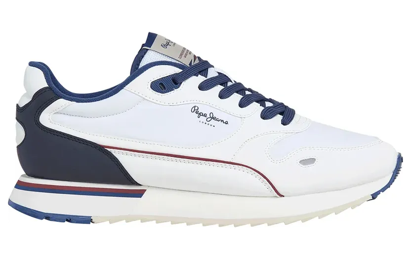 Pepe Jeans PèPè sneaker Donkerblauw / Karmijnrood / Wit (PMS400007-800)