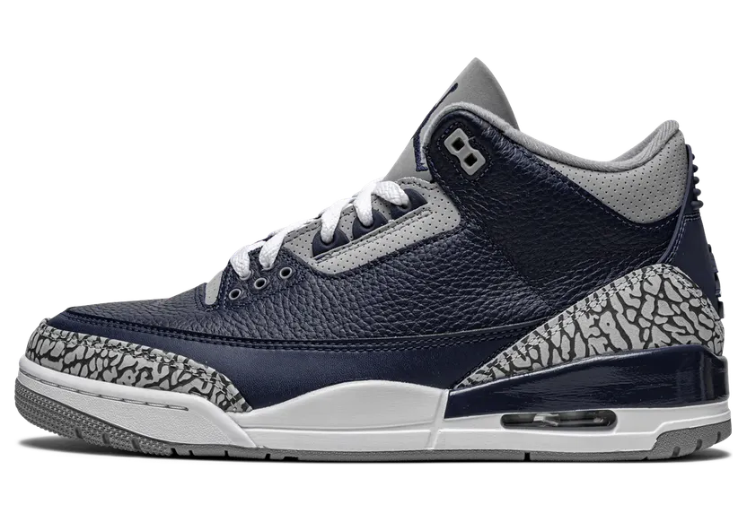 Jordan 3 Retro Georgetown (2021) – “Midnight Navy / Cement Grey / White” (CT8532-401)