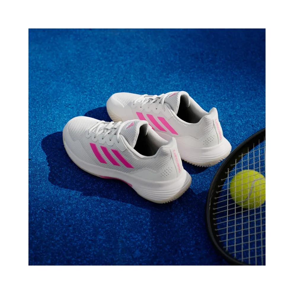 Adidas Gamecourt 2.0 Tennis Shoes Core White / Lucid Pink / Core Black (JP7723)