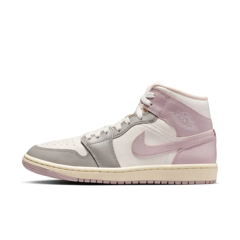 Air Jordan 1 Mid “Enigma Stone / Particle Rose” (BQ6472-122)