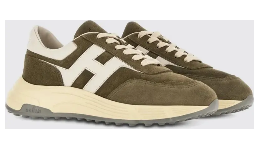 Hogan Hyperlight Suede Sneakers Green (HXM5630FR30UL6419L)