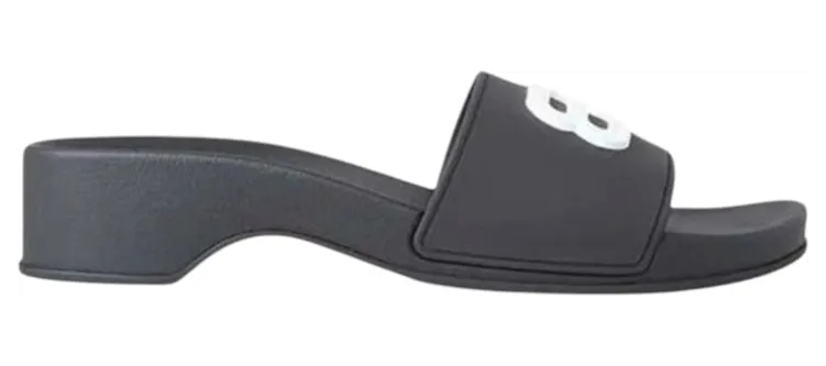 Balenciaga Pool BB Wedge Sandal Black White (697607w1s9m1090)