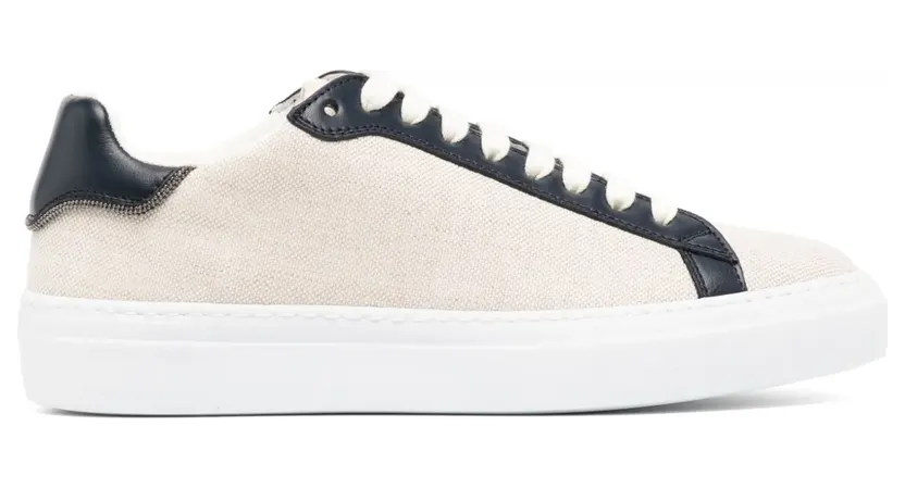 Fabiana Filippi Canvas leren sneakers – Beige (ASD265A939L216)