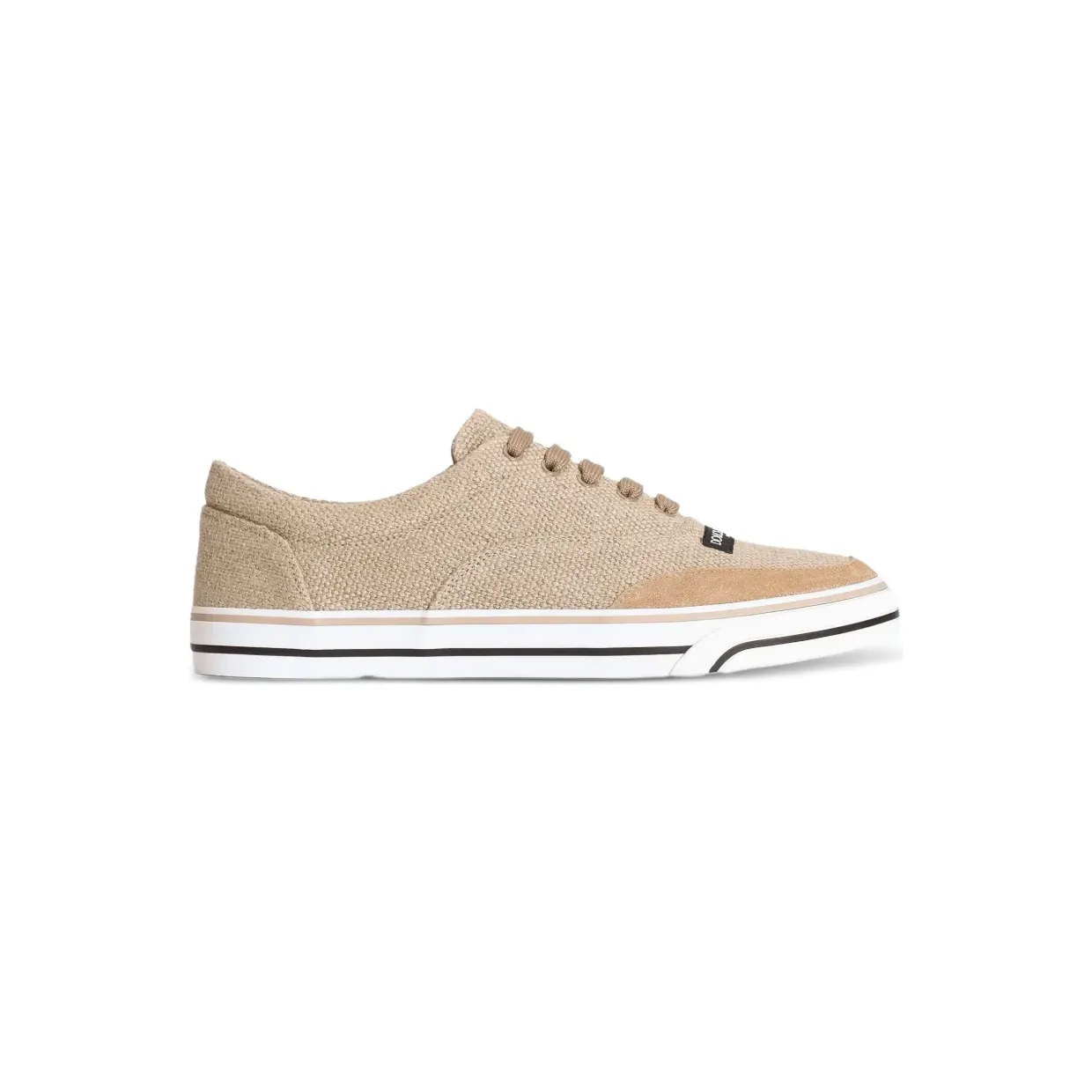 Dolce & Gabbana DG Sailing Sneakers aus Leinen – Nude (CS2399A0353)